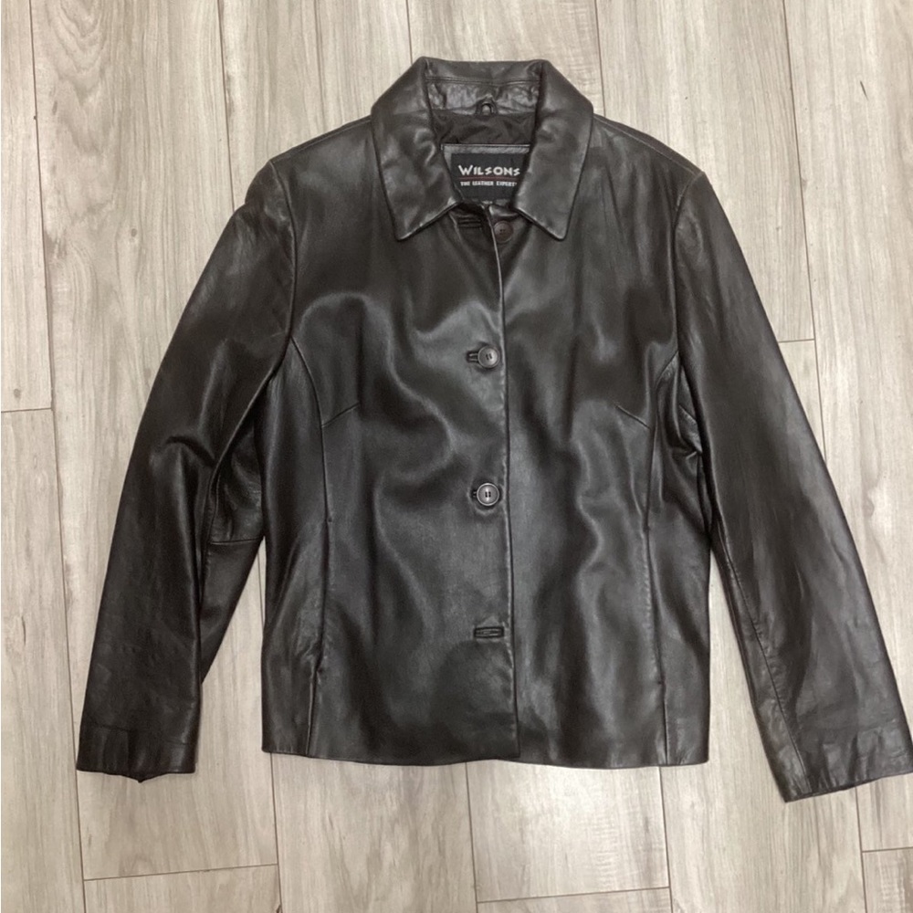 Wilson’s Vintage Deadstock Leather Jacket Blazer Coat Pinterest
